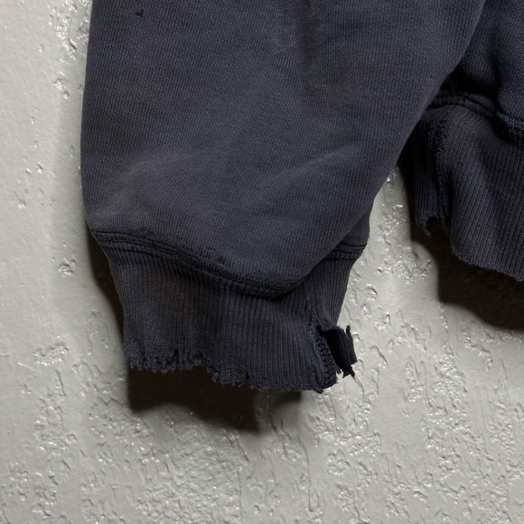 VTG Thrashed Carhartt Hoodie Sun Faded Stitch Logo Size 2XL - Picture 7 of 8